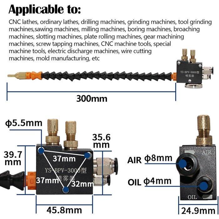 CNC Schmiersprühsystem 3L 24V - Präzision für Werkzeugmaschinen bis zu 34% sparen