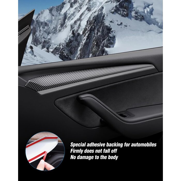 Interieur-Set für Tesla Model 3 & Y - Carbonfaser-Optik - bis zu 34% Rabatt