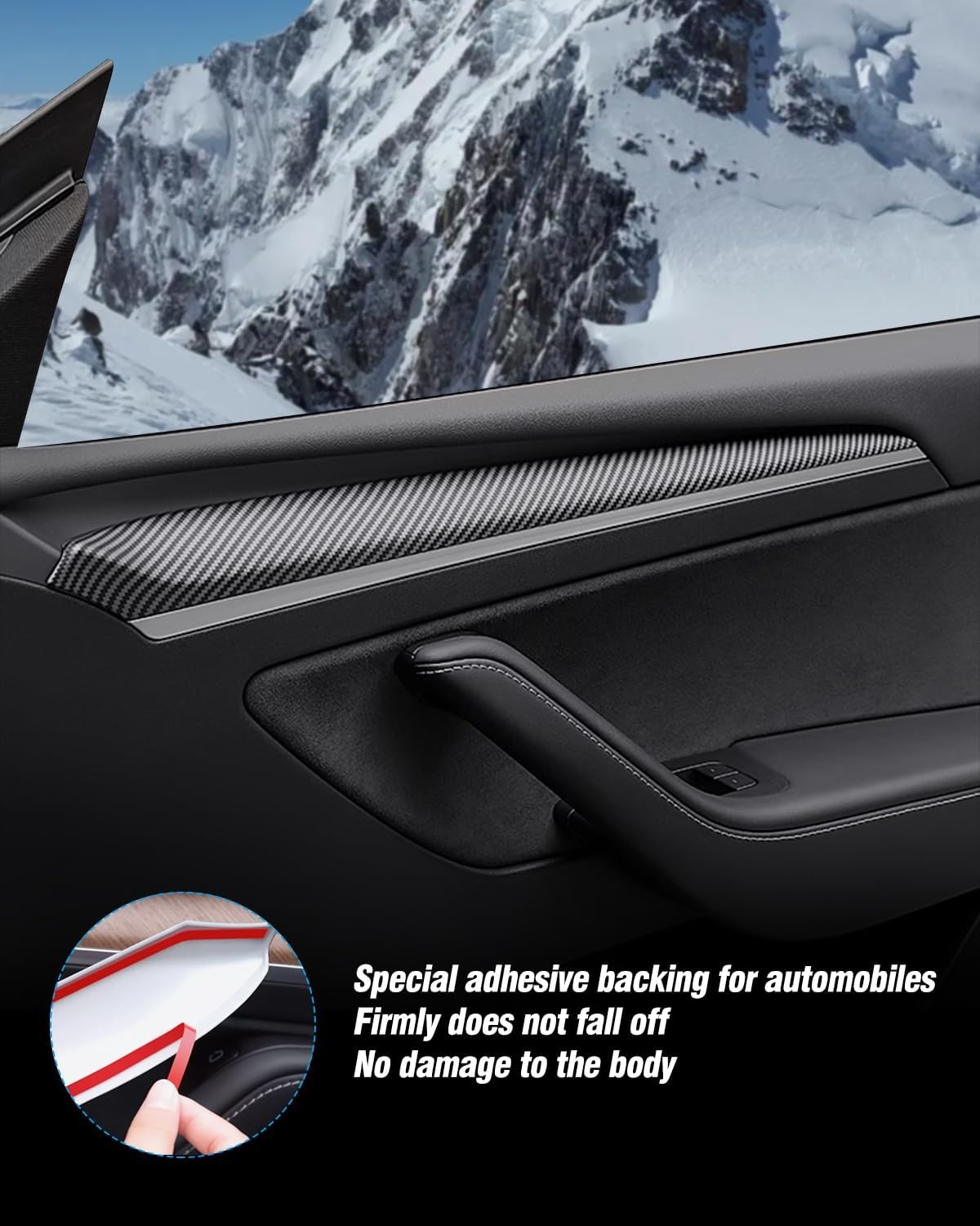 Interieur-Set für Tesla Model 3 & Y - Carbonfaser-Optik - bis zu 34% Rabatt