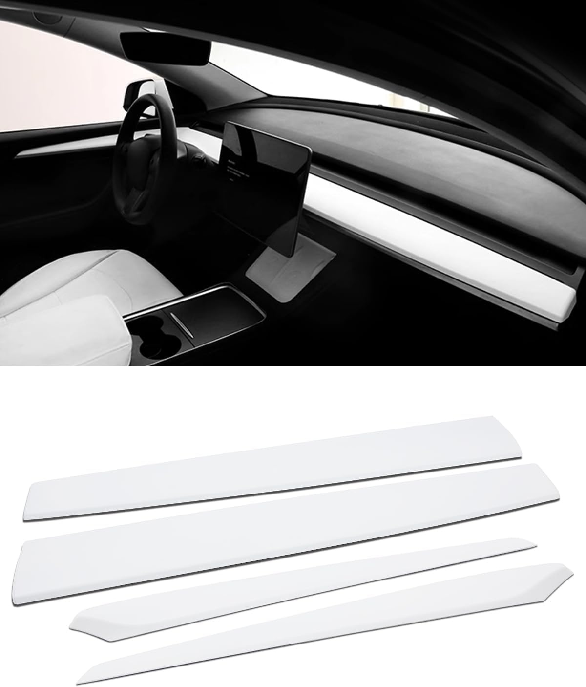 Interieur-Set für Tesla Model 3 & Y - Carbonfaser-Optik - bis zu 34% Rabatt