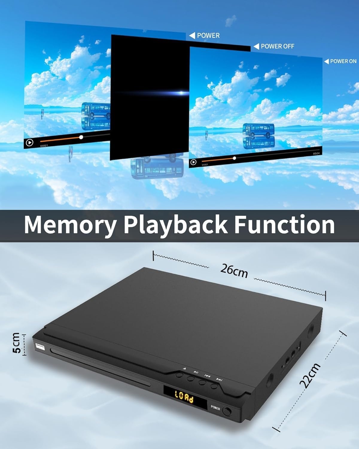 DVD- & CD-Player Full HD mit Karaoke - Regionfrei - bis zu 33% günstiger