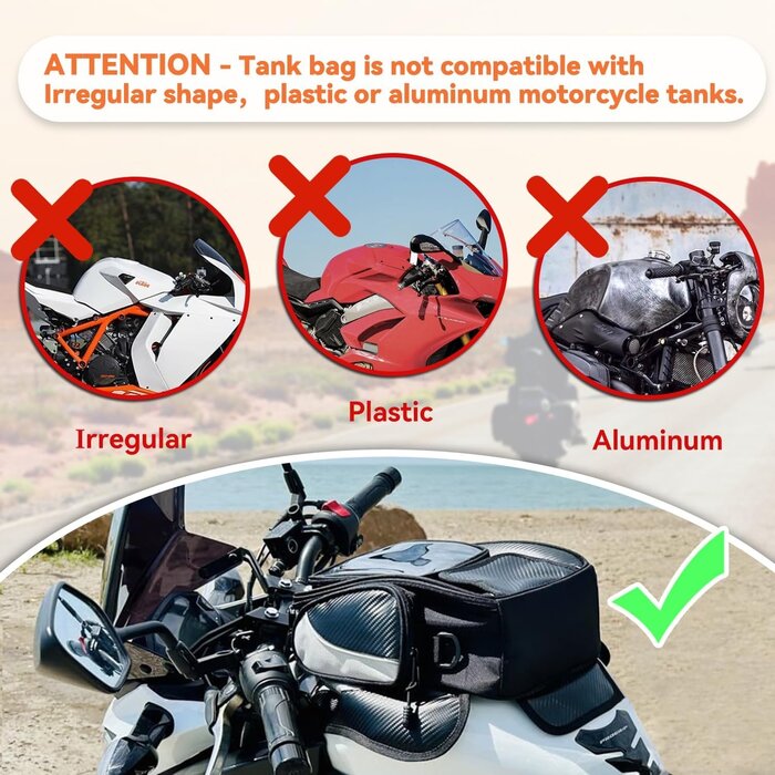 Universeller Motorrad-Tankrucksack 10L - Magnetisch & Wasserabweisend - bis zu 33%