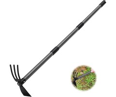 2-in-1 Gartenhacke & Grubber, verstellbar 110 cm, jetzt bis zu 50% Rabatt