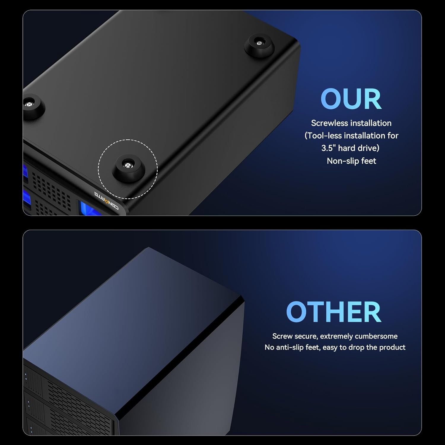 2-Bay Festplattengehäuse 2,5"/3,5" USB 3.0 bis zu 34% günstiger