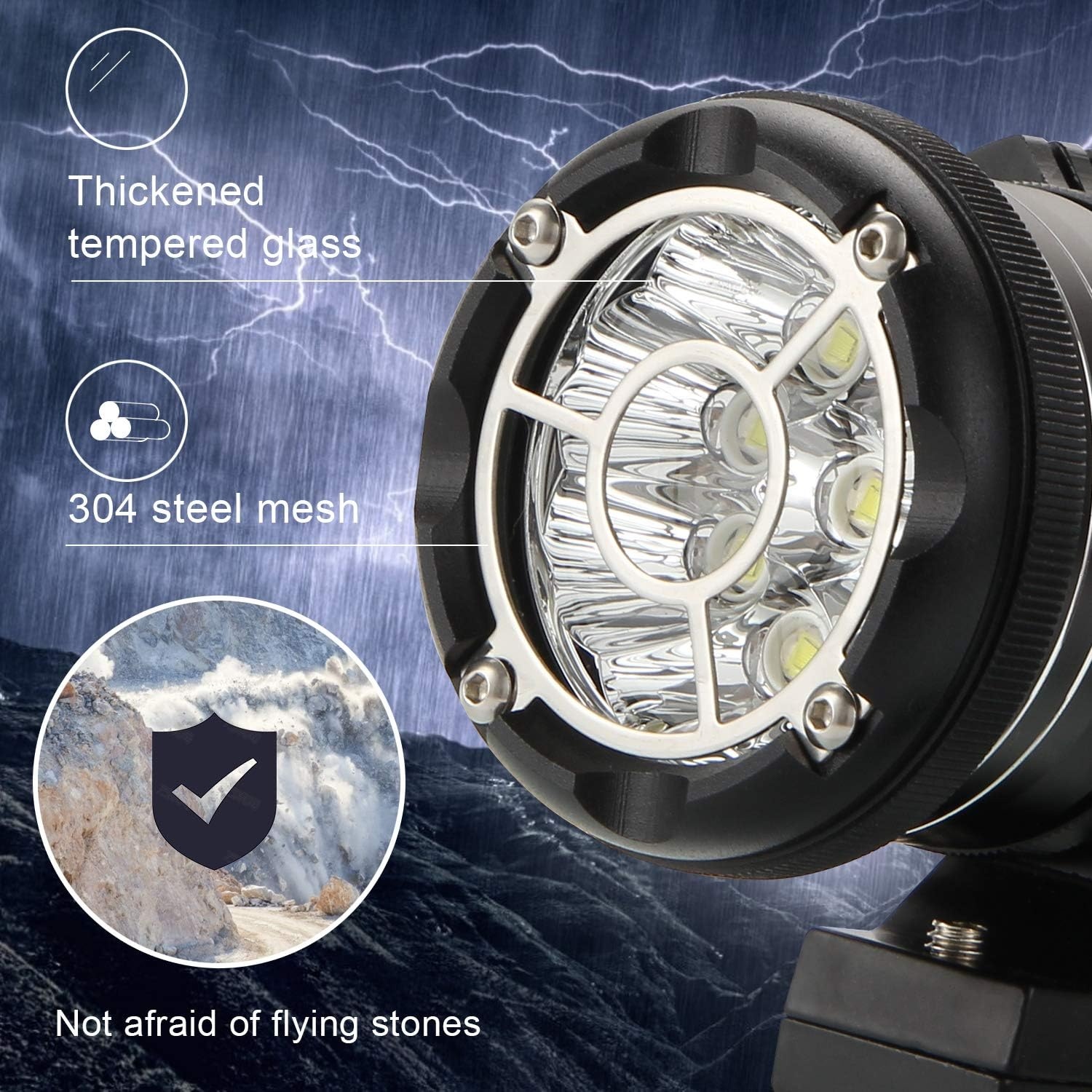 LED-Motorrad-Zusatzscheinwerfer 90W - 2er-Set - bis zu 34% Rabatt