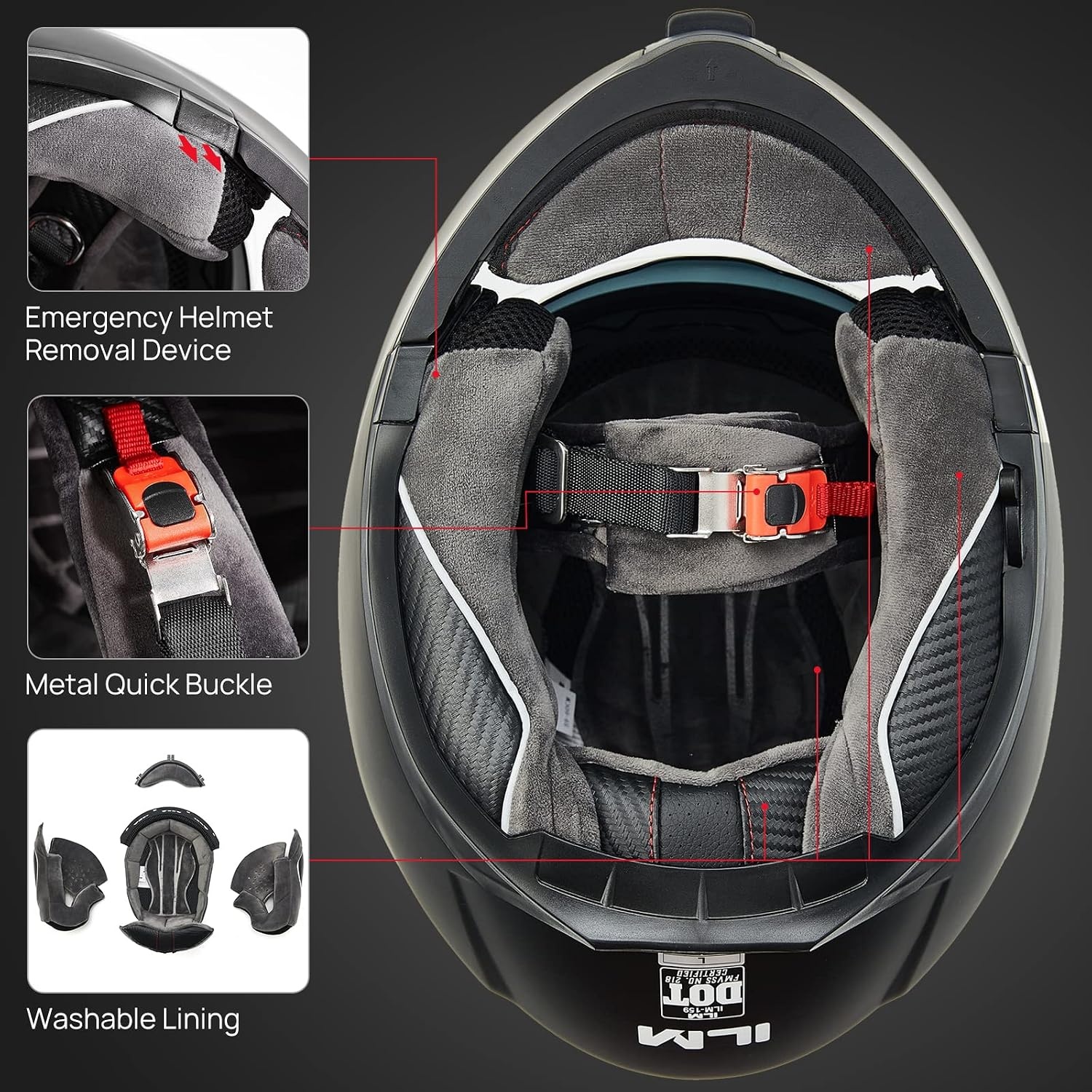 Klapphelm mit Doppelvisier ECE 22.06 - Grau XL - bis zu 34% sparen