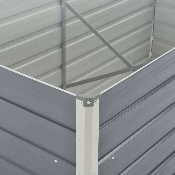 Vidaxl Hochbeet 160x80x77 cm Stahl Grau - Jetzt bis zu 33% günstiger!