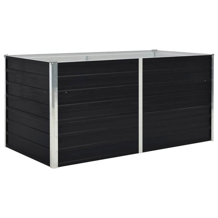Vidaxl Robustes Hochbeet 160x80x45 cm aus Stahl - Anthrazit - bis zu 45% sparen