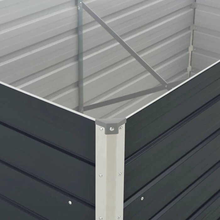 Vidaxl Robustes Hochbeet 160x80x45 cm aus Stahl - Anthrazit - bis zu 45% sparen