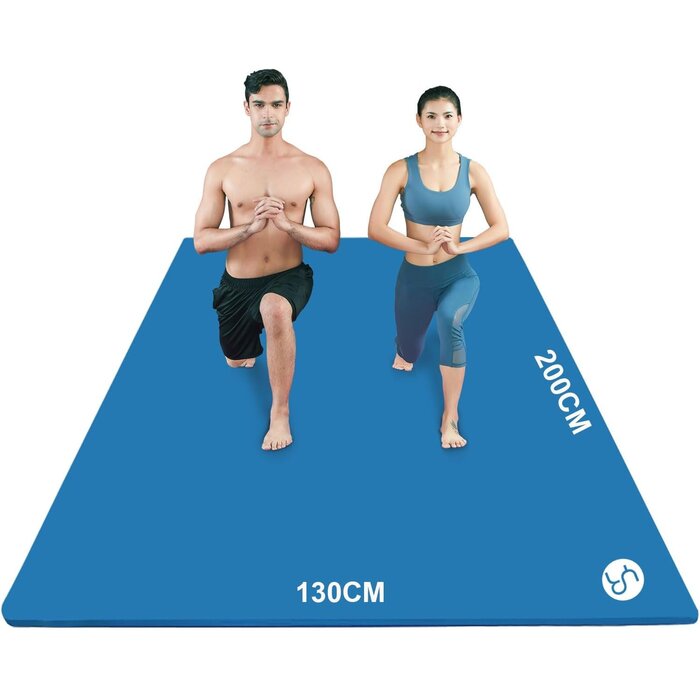 Extra große XL Yogamatte NBR rutschfest - Schwarz - bis zu 34% Rabatt