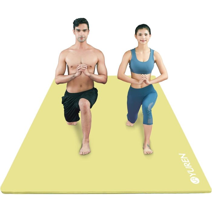 Extra große XL Yogamatte NBR rutschfest - Schwarz - bis zu 34% Rabatt