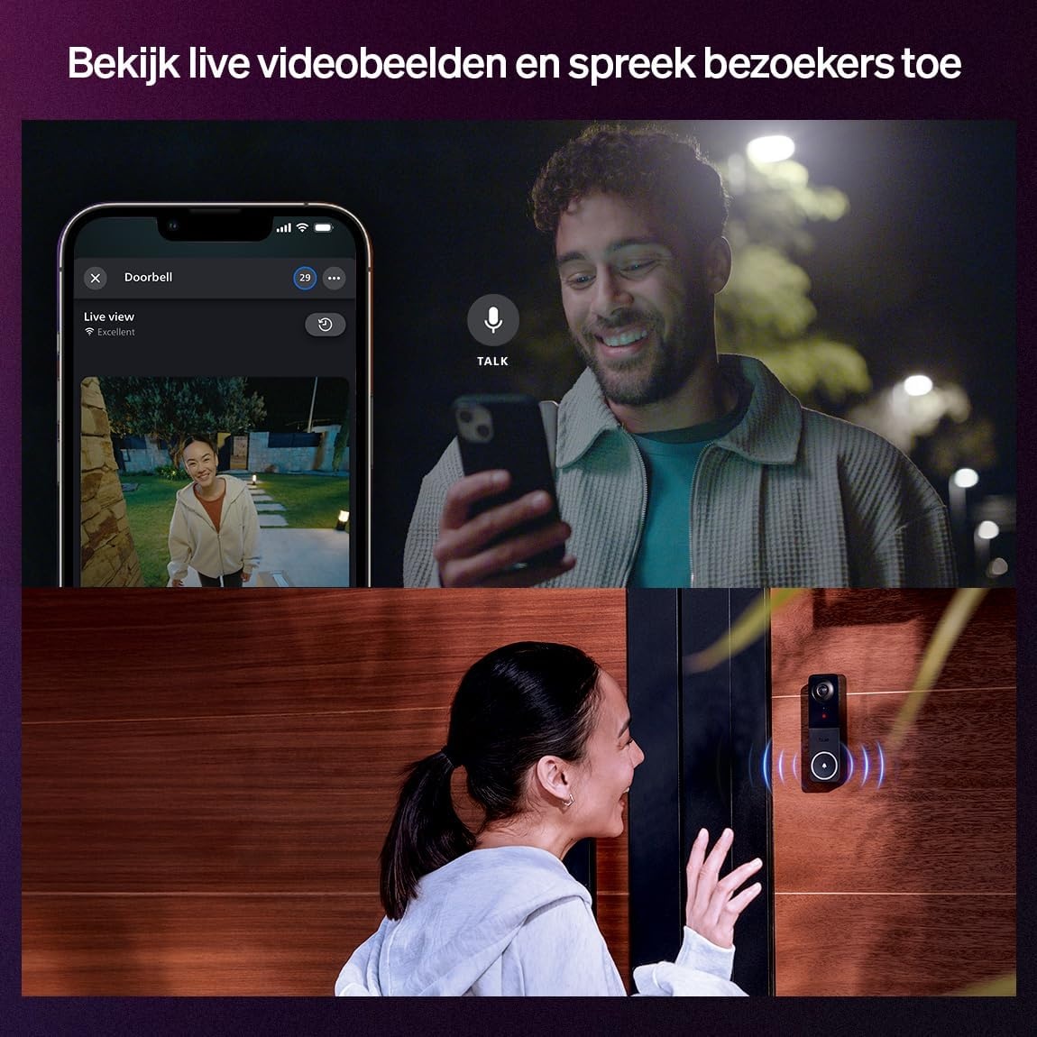 Smarte 2K Video-Türklingel mit 187° Blickwinkel - bis zu 35% Rabatt