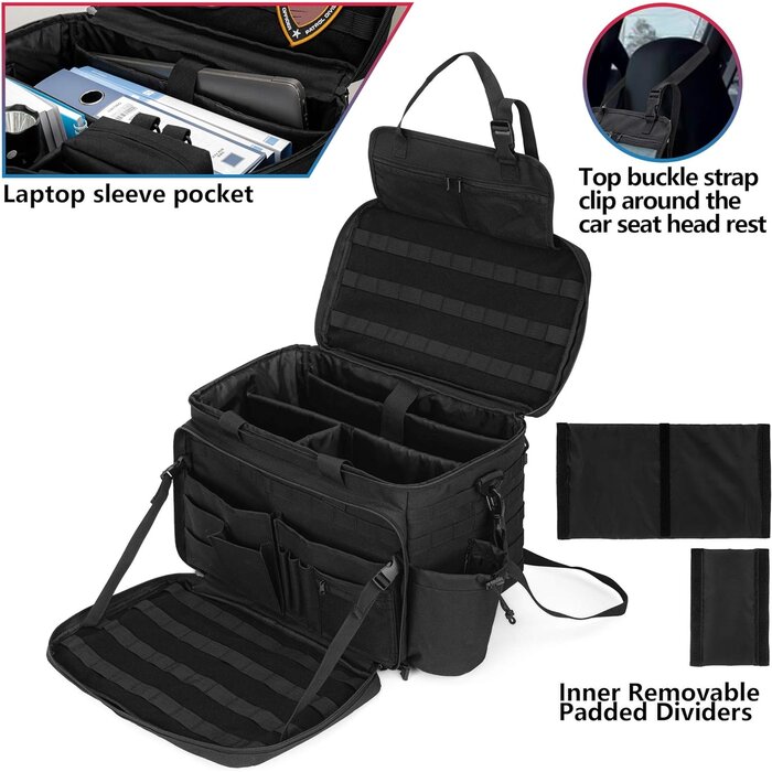 Taktische Laptop-Tasche 15,6 Zoll & Auto-Organizer - bis zu 34% sparen