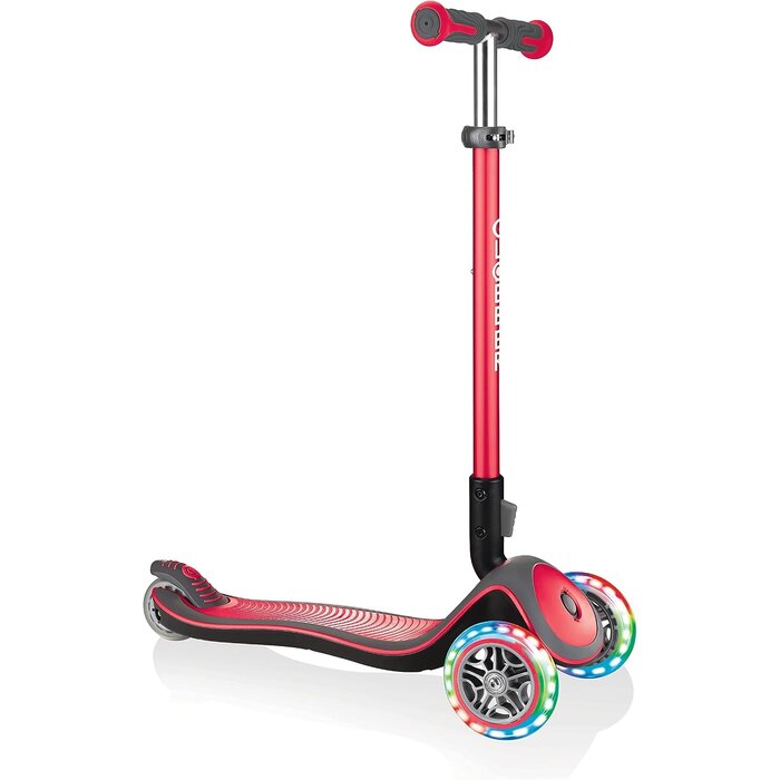 3-Rad Kinderroller mit LED-Rollen - höhenverstellbar - Rot - bis zu 34% sparen