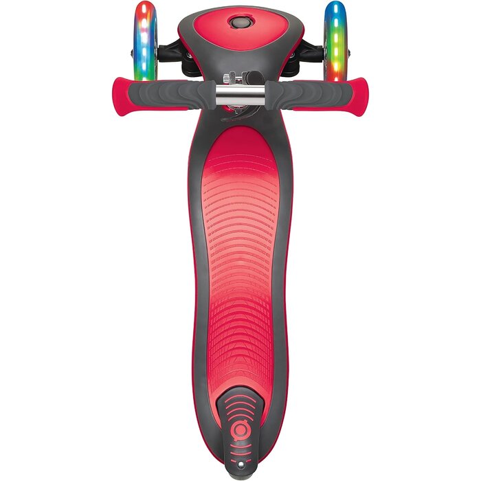 3-Rad Kinderroller mit LED-Rollen - höhenverstellbar - Rot - bis zu 34% sparen