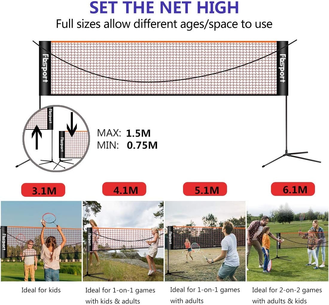 Multifunktionales Sportnetz für Badminton & Volleyball - bis zu 34% sparen