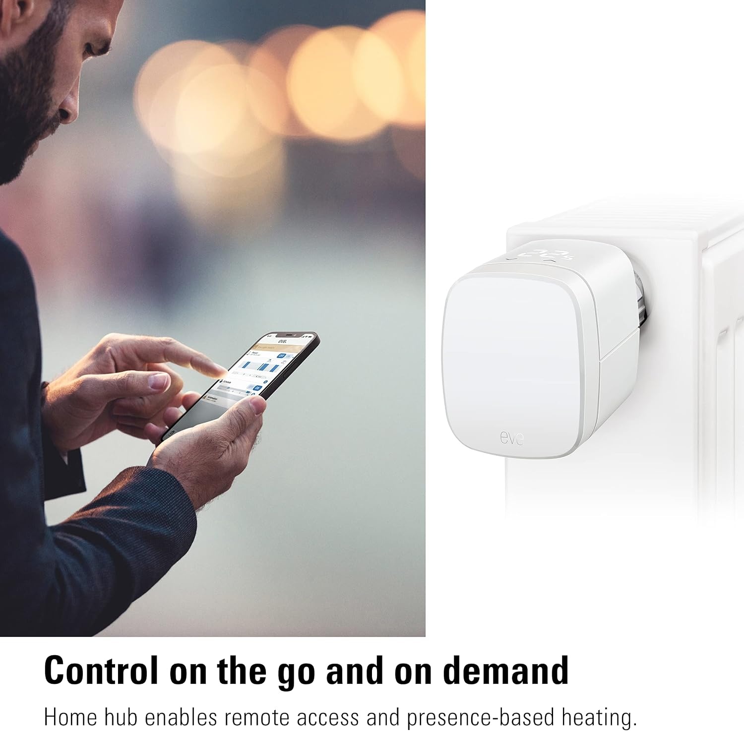 Smarter Heizkörperthermostat mit LED & Thread - bis zu 34% sparen