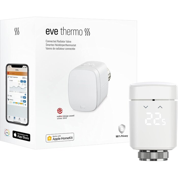 Smarter Heizkörperthermostat mit LED & Thread - bis zu 34% sparen