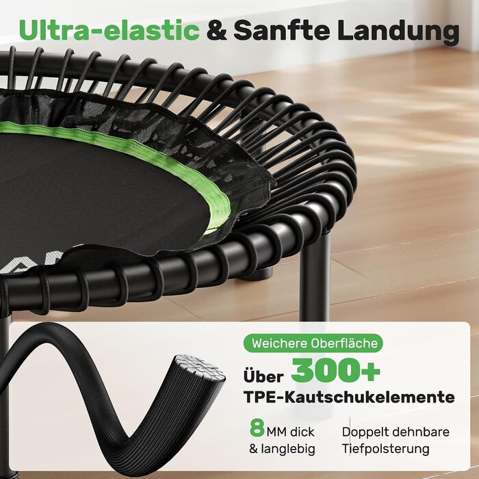Fitness Trampolin klappbar 102 cm - bis zu 35% Rabatt im Outlet