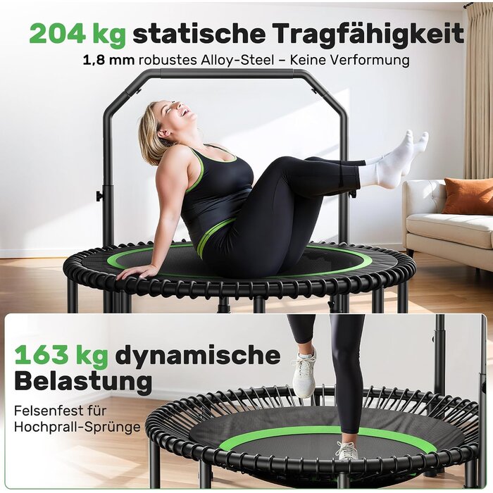 Fitness Trampolin klappbar 102 cm - bis zu 35% Rabatt im Outlet
