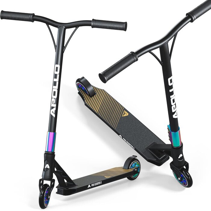 Stunt-Scooter mit 110 mm Rollen - Rainbow Design - bis zu 35% Rabatt