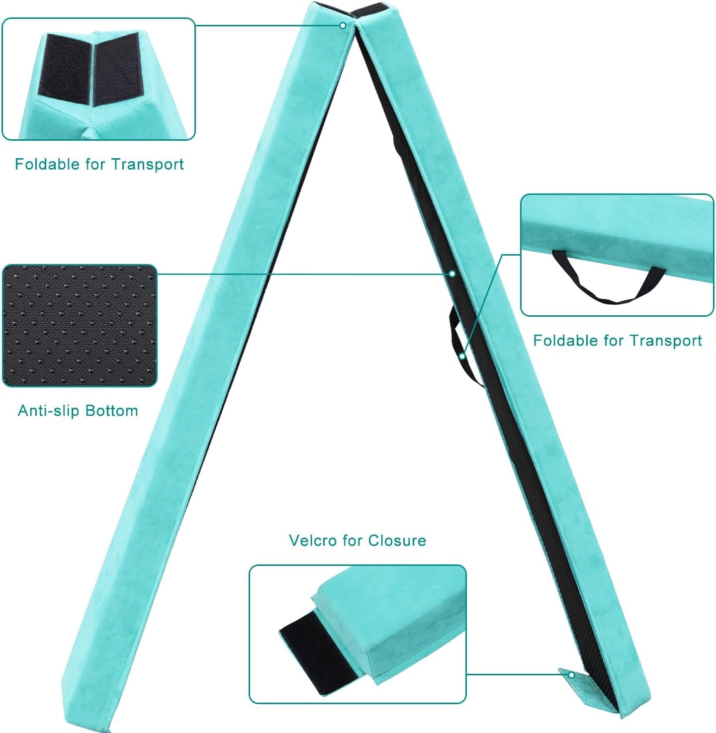 Klappbarer Gymnastik-Balken 270 cm - Grün - Bis zu 34% Rabatt