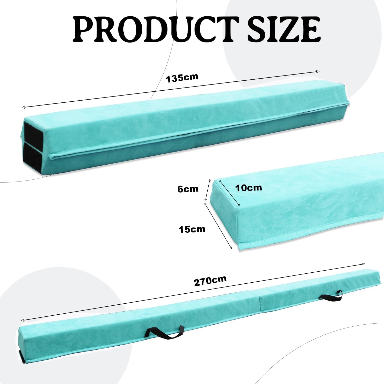 Klappbarer Gymnastik-Balken 270 cm - Grün - Bis zu 34% Rabatt
