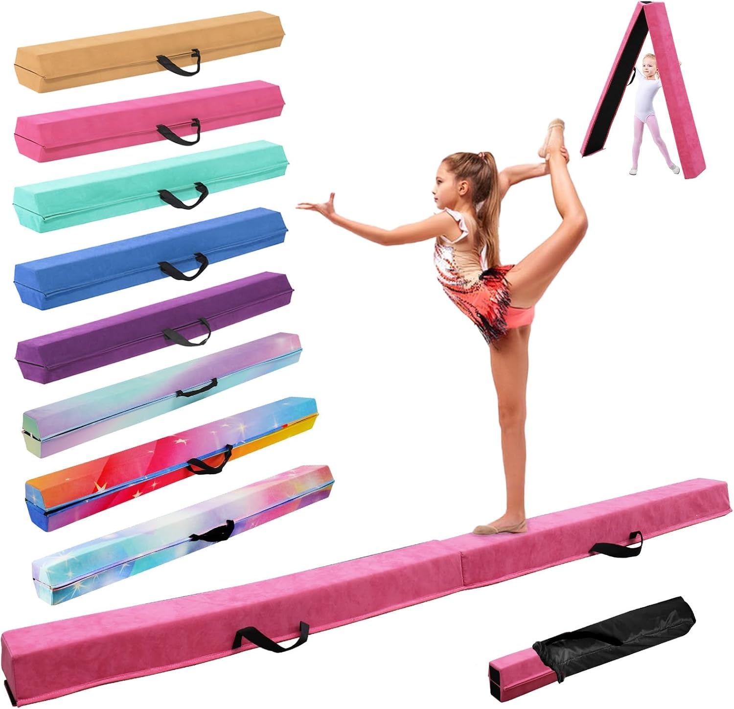 Klappbarer Gymnastik-Balken 270 cm - Grün - Bis zu 34% Rabatt