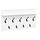 Moderne Wandgarderobe mit Ablage weiß 80x40cm - Outlet bis zu 33% reduziert