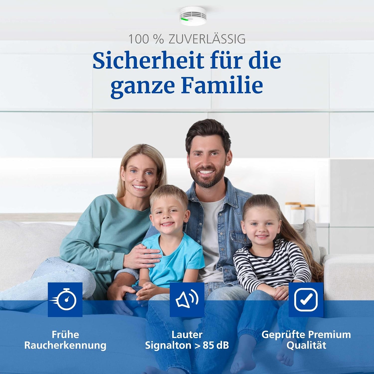 Rauchmelder mit 10-Jahres-Batterie & Klebepad - Jetzt bis zu 32% sparen!