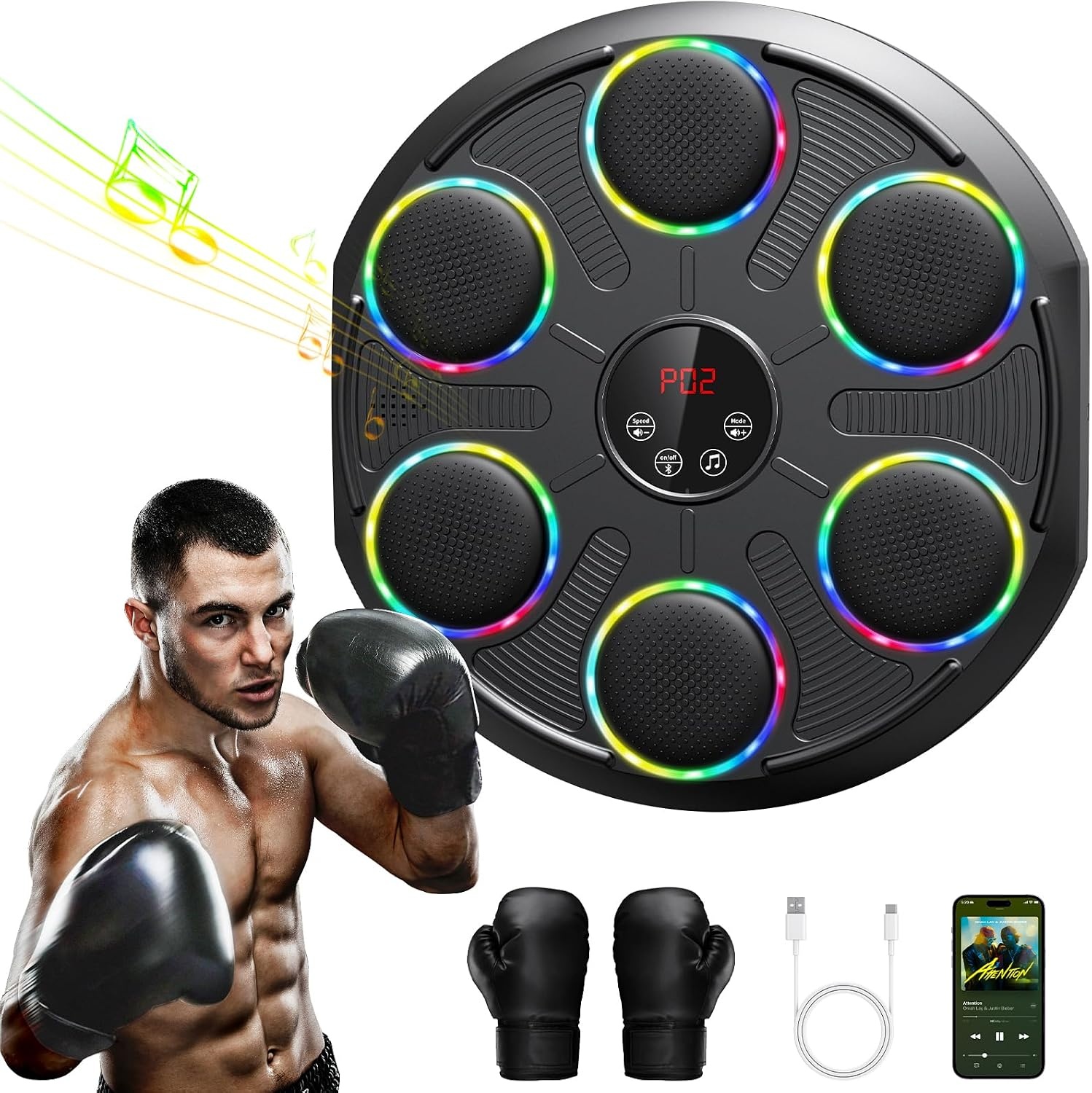 Musik-Boxmaschine Wandmodell mit LED & Bluetooth - bis zu 34% Rabatt
