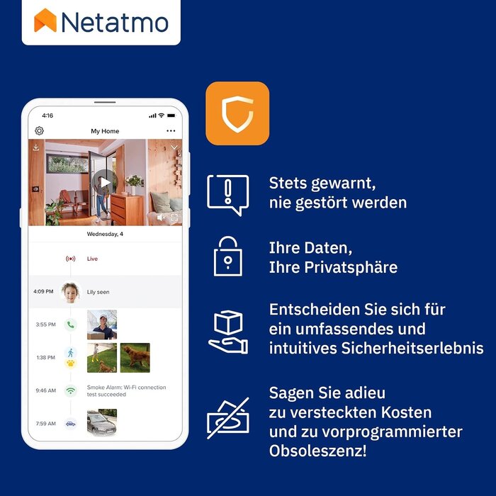 Smarte 1080p Innenkamera mit KI-Erkennung - bis zu 34% sparen