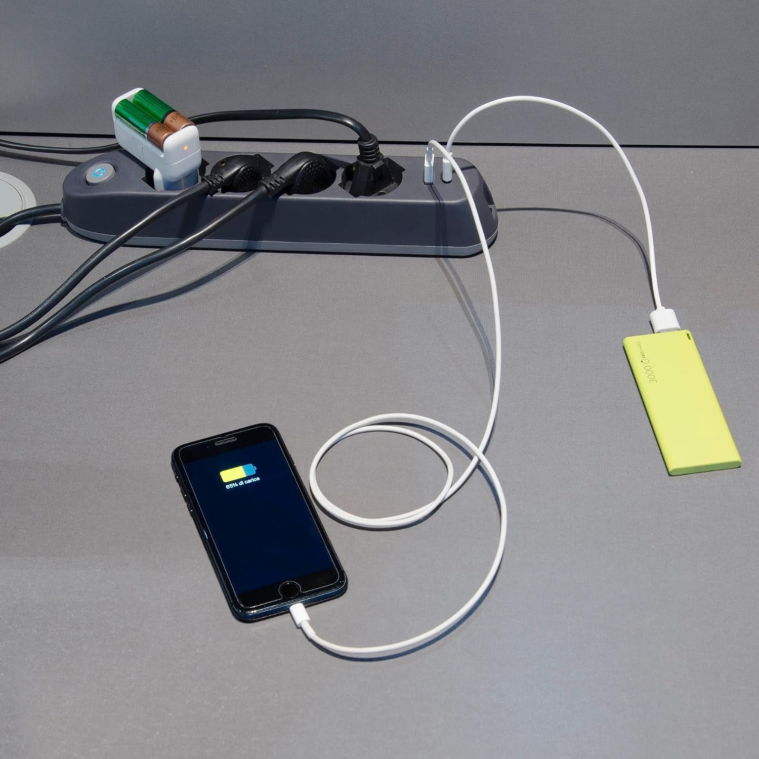 Mehrfachsteckdose 4-fach mit 2x USB - Schwarz - Bis zu 26% Rabatt
