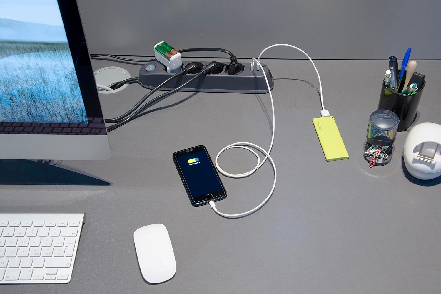 Mehrfachsteckdose 4-fach mit 2x USB - Schwarz - Bis zu 26% Rabatt