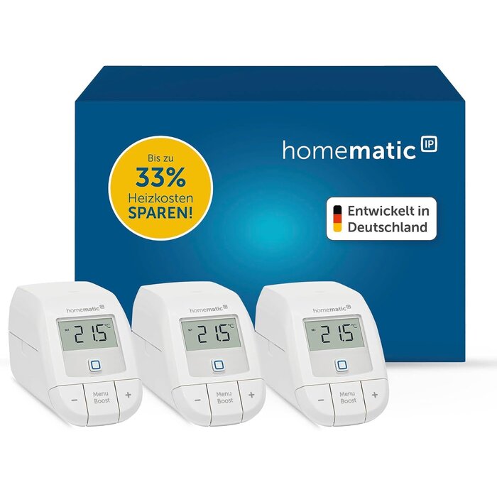 Smartes Heizkörperthermostat-Set (3er) - Sparen Sie jetzt bis zu 34%