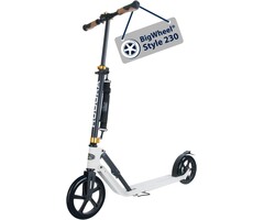 Hudora Tretroller 230 mm klappbar - Aluminium - Weiß - bis zu 35% Rabatt