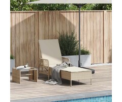 Vidaxl Moderne Gartenliege Polyrattan Beige - Jetzt bis zu 43% günstiger sichern