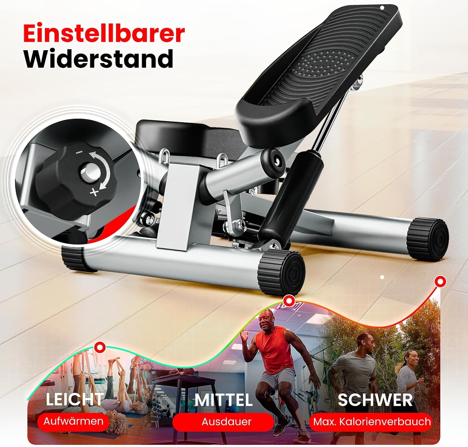 Swing Stepper für effektives Heimtraining - Bis zu 33% Rabatt auf Rückläufer