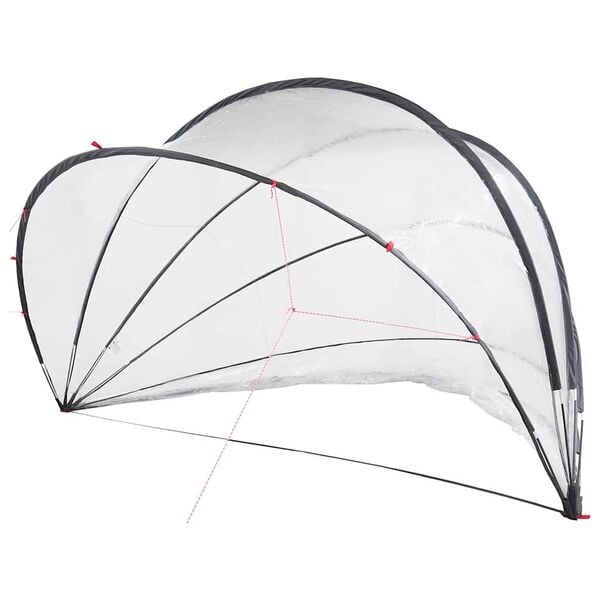 Vidaxl Poolüberdachung Kuppelzelt 500x500cm - UV-Schutz - Jetzt bis zu 35% sparen