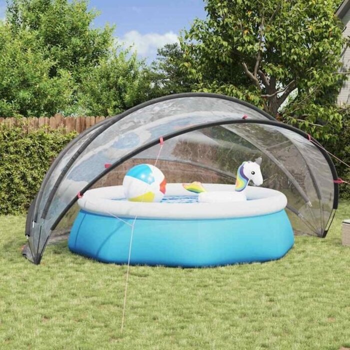 Vidaxl Poolüberdachung Kuppelzelt 500x500cm - UV-Schutz - Jetzt bis zu 35% sparen