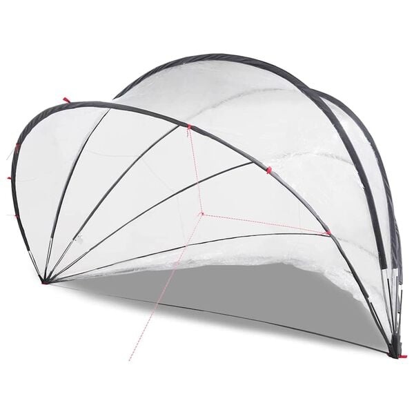 Vidaxl Poolüberdachung Kuppelzelt 500x500cm - UV-Schutz - Jetzt bis zu 35% sparen