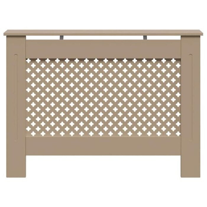 Vidaxl Heizkörperverkleidung MDF Lamellendesign 112x19x81,5 cm - bis zu 34% sparen