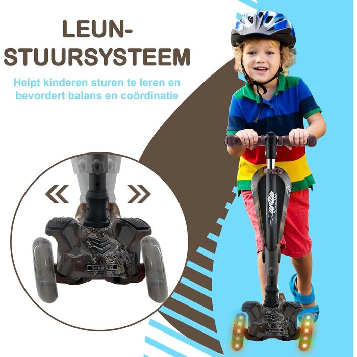 3-in-1 Kinderroller mit LED-Rädern & Sitz - bis zu 34% Rabatt