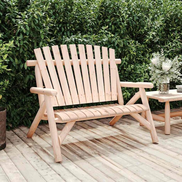 Vidaxl Gartenbank 2-Sitzer aus Fichtenholz - Adirondack-Stil - bis zu 35% Rabatt