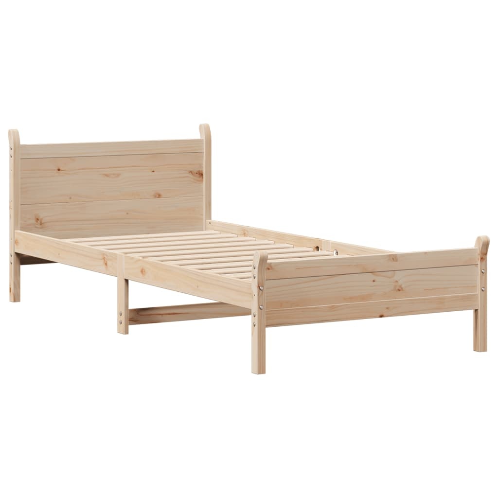 Vidaxl Massivholzbett Kiefer 90x200 cm inkl. Lattenrost - Outlet bis zu 35% reduziert