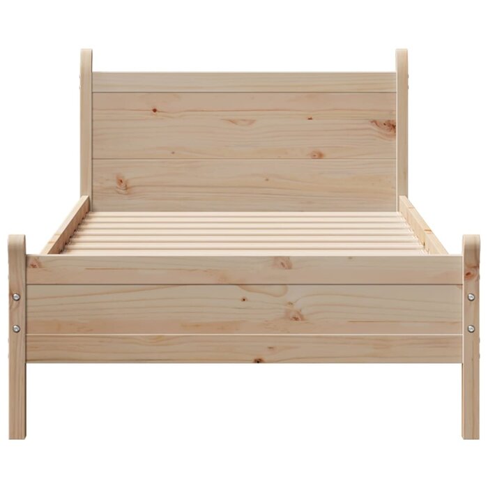 Vidaxl Massivholzbett Kiefer 90x200 cm inkl. Lattenrost - Outlet bis zu 35% reduziert