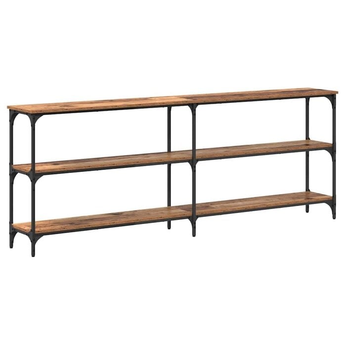 Vidaxl Konsolentisch Industrial Design 200cm - Altholz-Optik - bis zu 30% reduziert