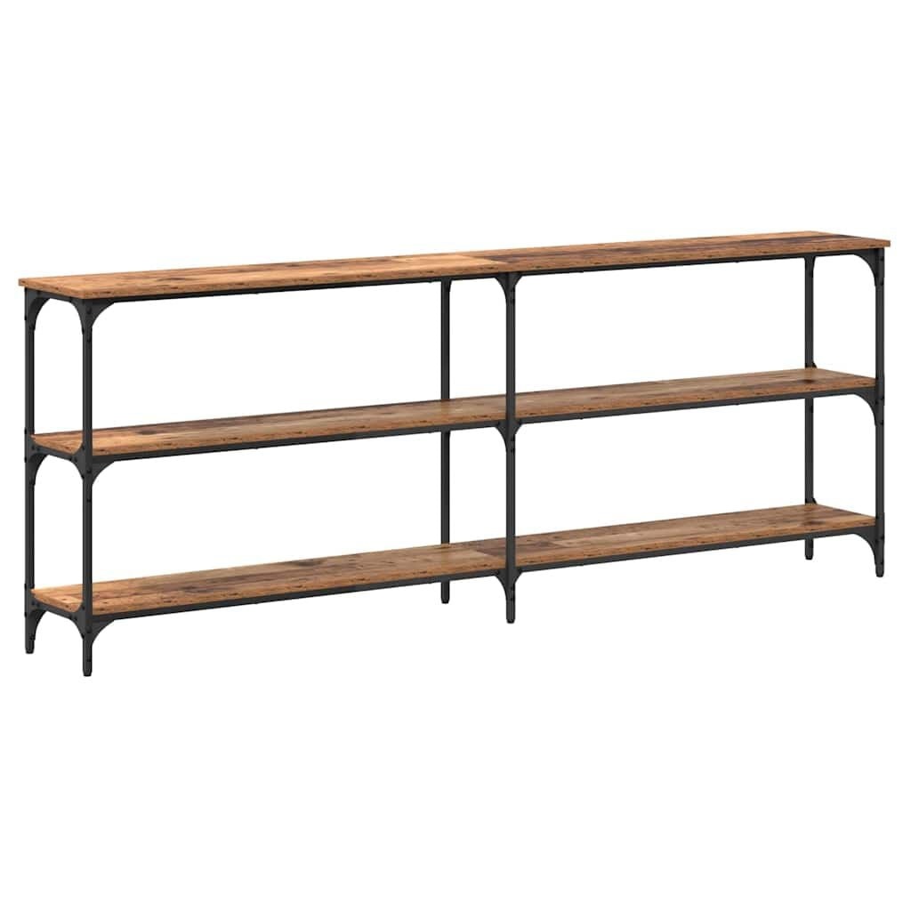 Vidaxl Konsolentisch Industrial Design 200cm - Altholz-Optik - bis zu 30% reduziert