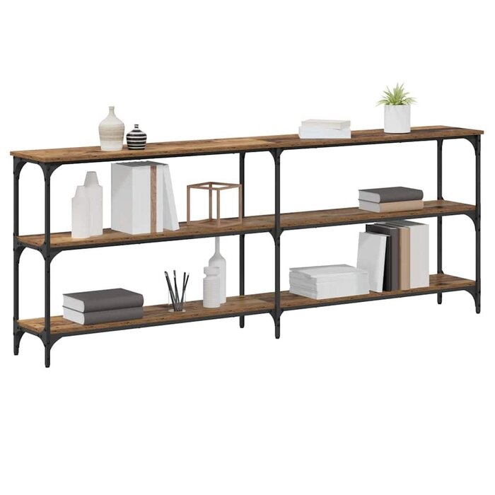 Vidaxl Konsolentisch Industrial Design 200cm - Altholz-Optik - bis zu 30% reduziert