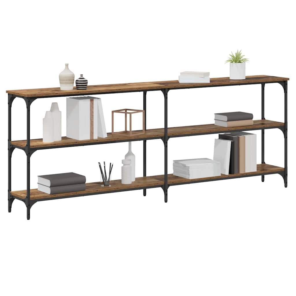 Vidaxl Konsolentisch Industrial Design 200cm - Altholz-Optik - bis zu 30% reduziert